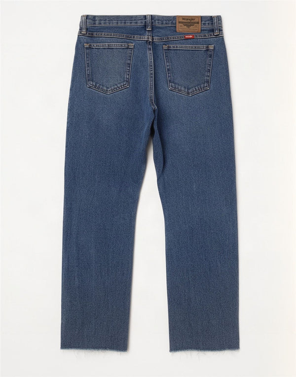 Jeans dritti da uomo Wrangler W31 L27 cotone blu