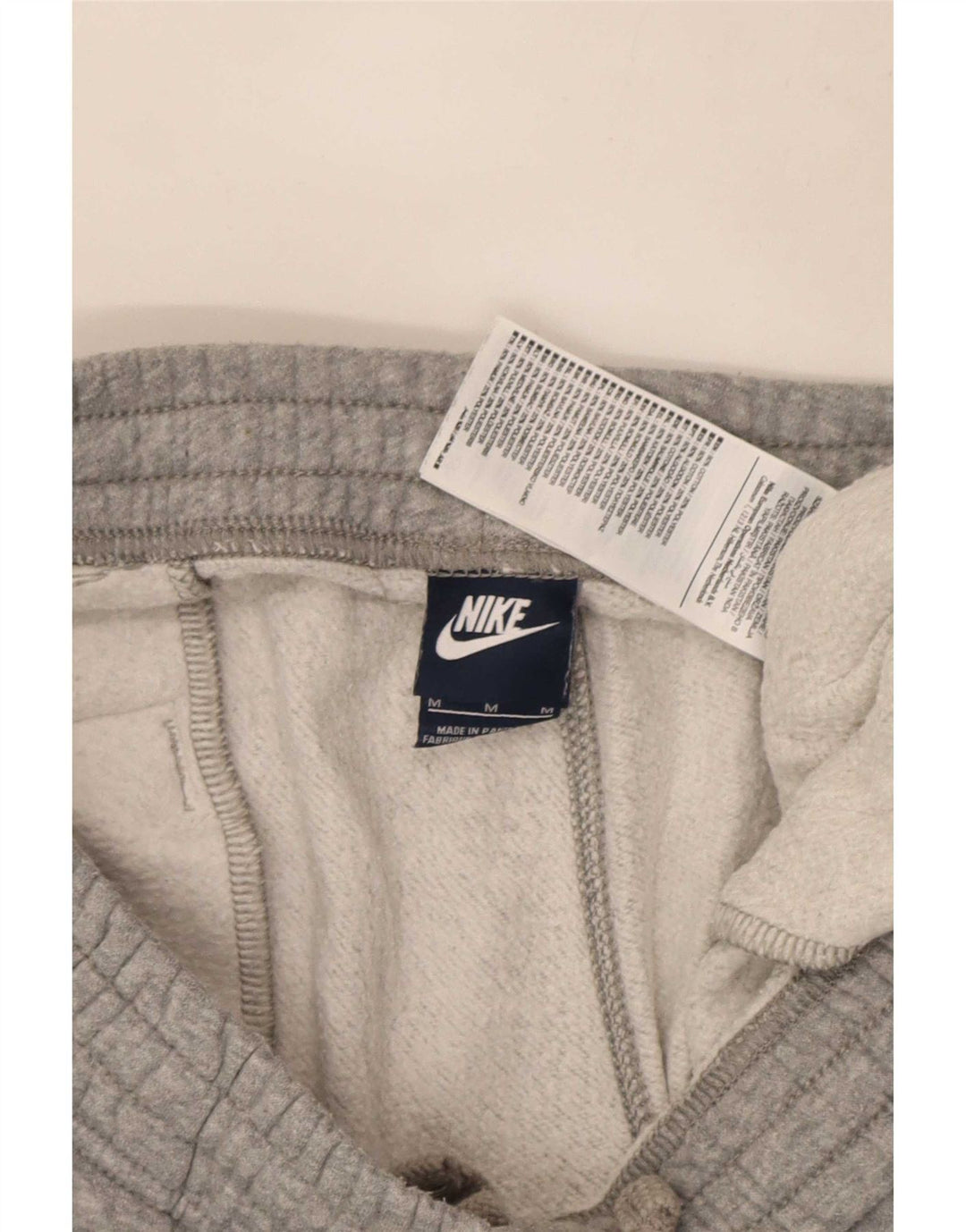 Pantaloni della tuta da uomo Nike in cotone grigio medio