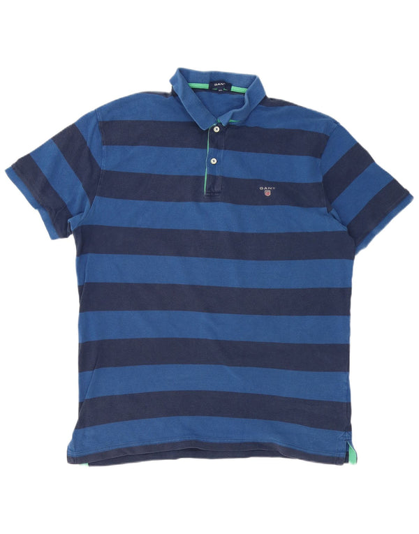 Polo da uomo Gap 2XL in cotone a righe blu navy