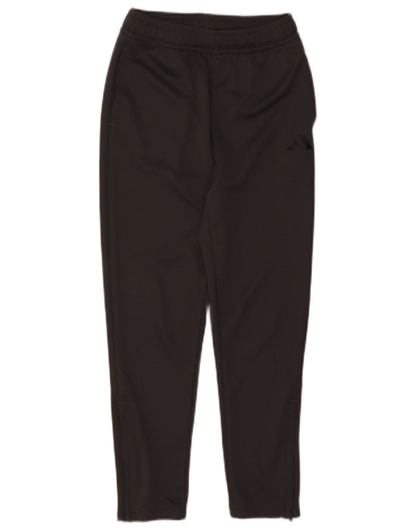 Pantaloni della tuta Adidas Aeroready da ragazzo 11-12 anni in poliestere grigio