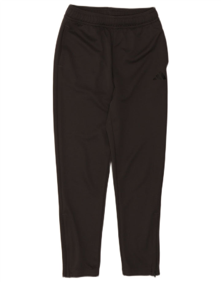 Pantaloni della tuta Adidas Aeroready da ragazzo 11-12 anni in poliestere grigio