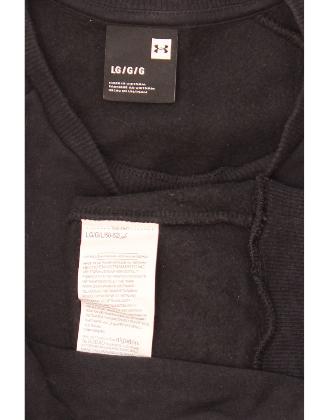 Felpa da uomo Under Armour Maglione grande cotone blu navy