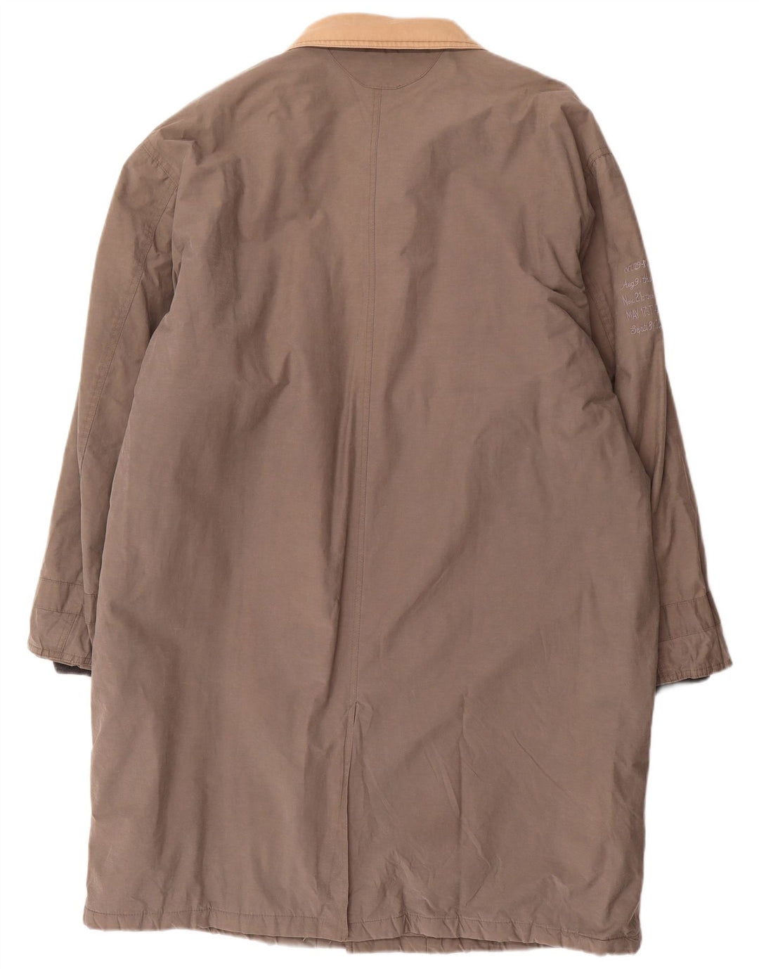 Cappotto imbottito vintage da uomo UK 42 XL in cotone grigio