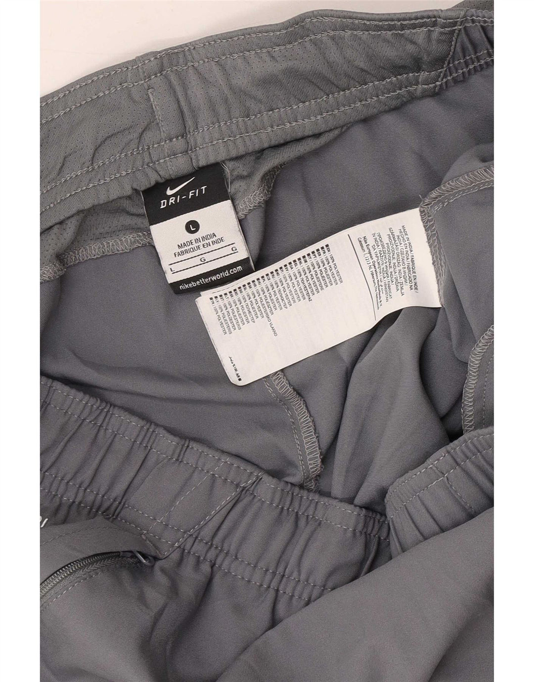 Pantaloncini sportivi Nike Dri Fit Graphic da uomo, grandi, in poliestere grigio