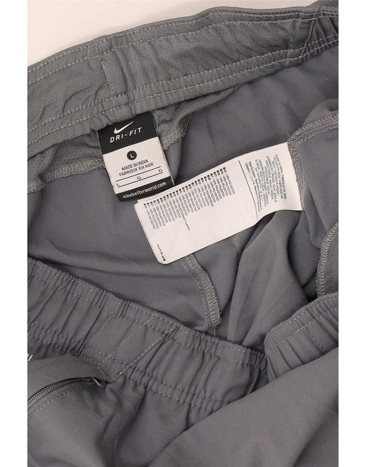 Pantaloncini sportivi Nike Dri Fit Graphic da uomo, grandi, in poliestere grigio