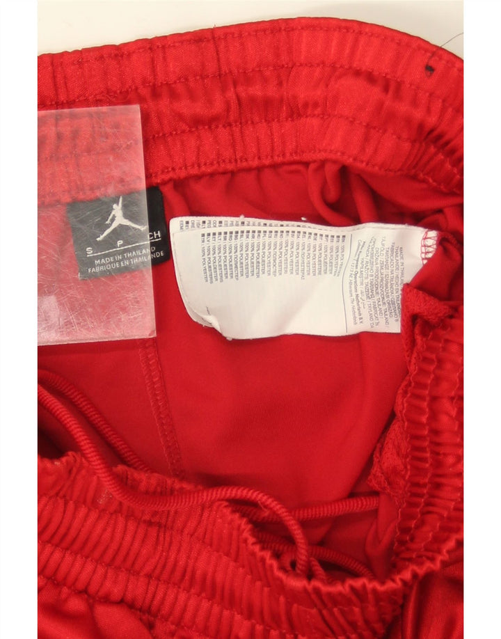 Pantaloncini sportivi Jordan da uomo piccoli in poliestere color block rosso