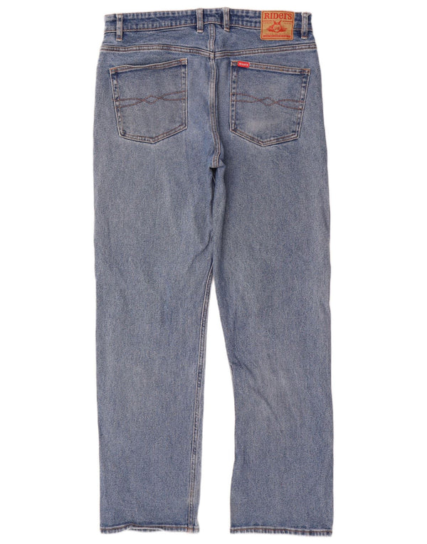 Jeans dritti da uomo Lee Riders W36 L32 in cotone blu