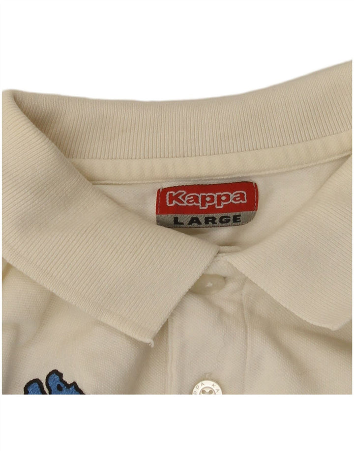 Polo Kappa Uomo Large Bianca