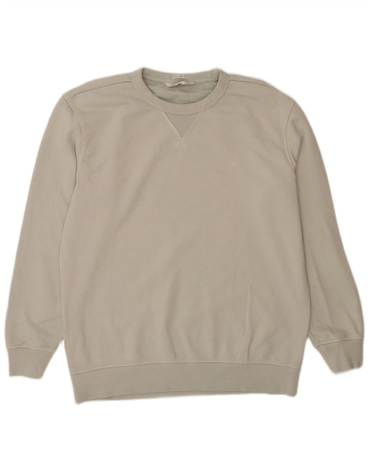 Felpa da uomo Lee in cotone grigio medio