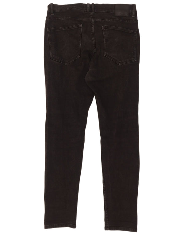 Jeans skinny da uomo Zara EU 44 Large W34 L32 Neri