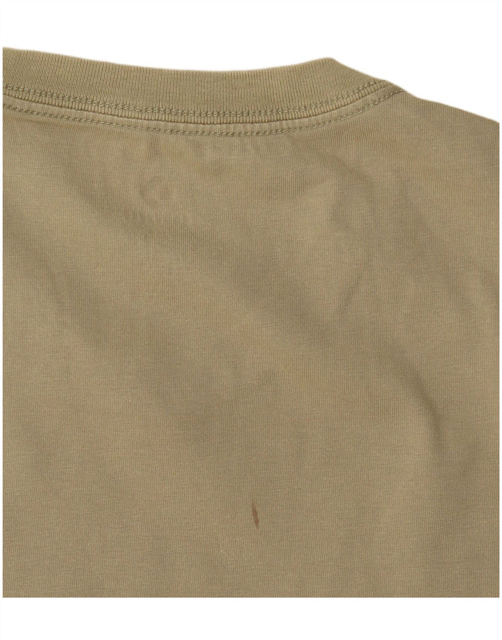 T-shirt grafica da uomo Converse Top in cotone kaki medio
