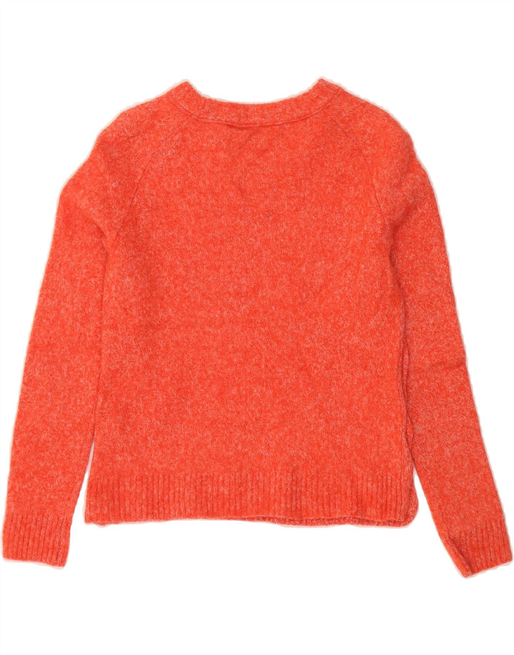 J. CREW Womens Crew Neck Jumper Sweater UK 8 Small Orange Flecked Vintage J. Crew and Second-Hand J. Crew from Messina Hembry 