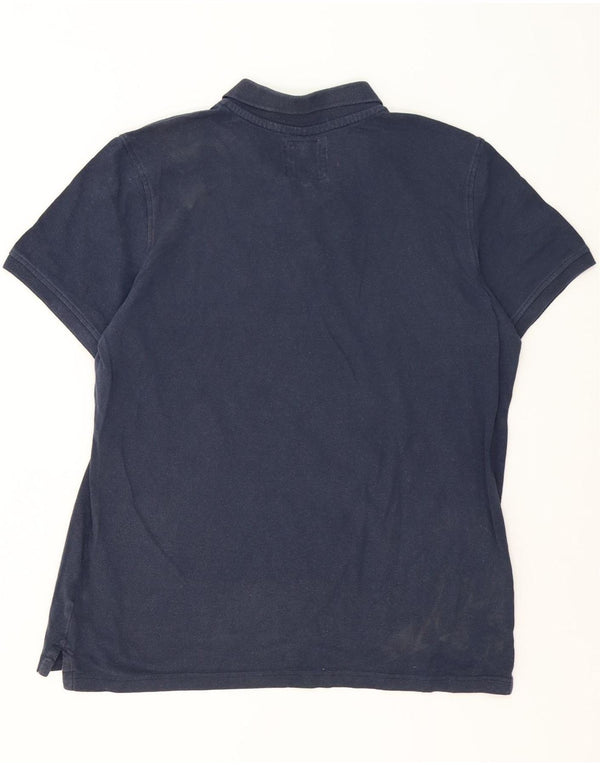 Crew Clothing Polo da uomo XL in cotone blu navy