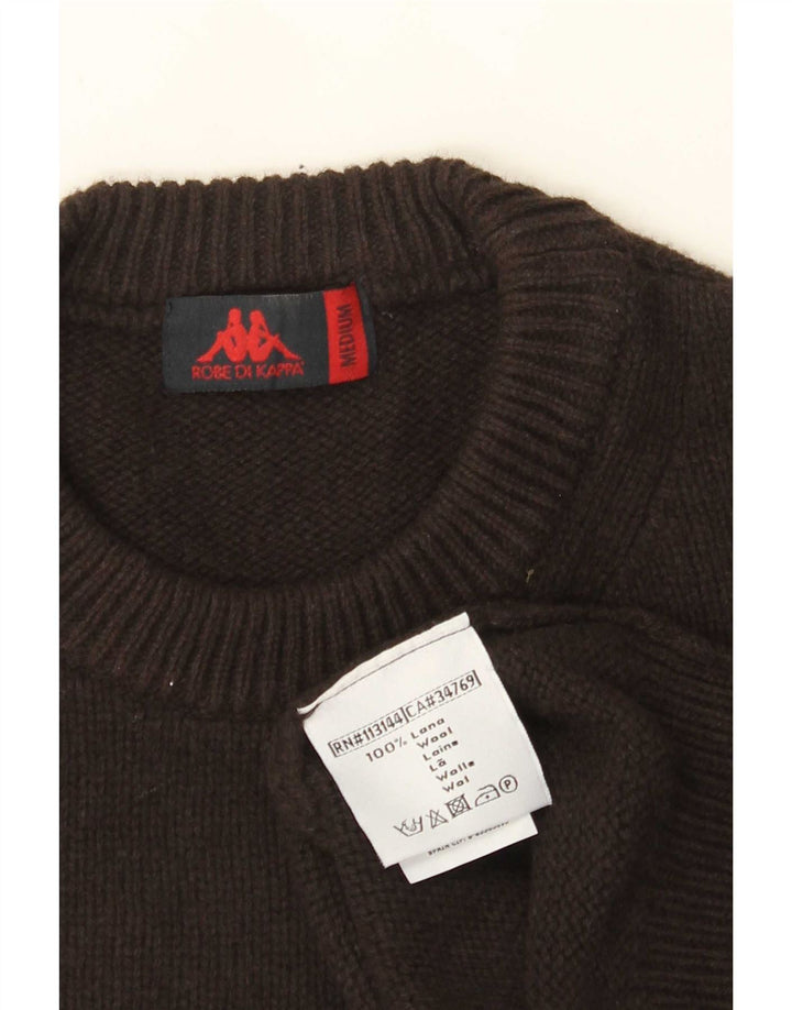 Maglione Kappa Uomo Girocollo Maglione Marrone Medio Lana