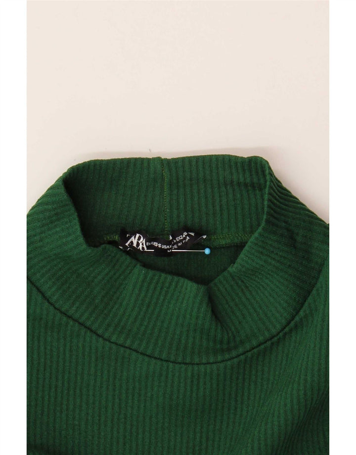 Canotta corta da donna Zara UK 4 XS verde