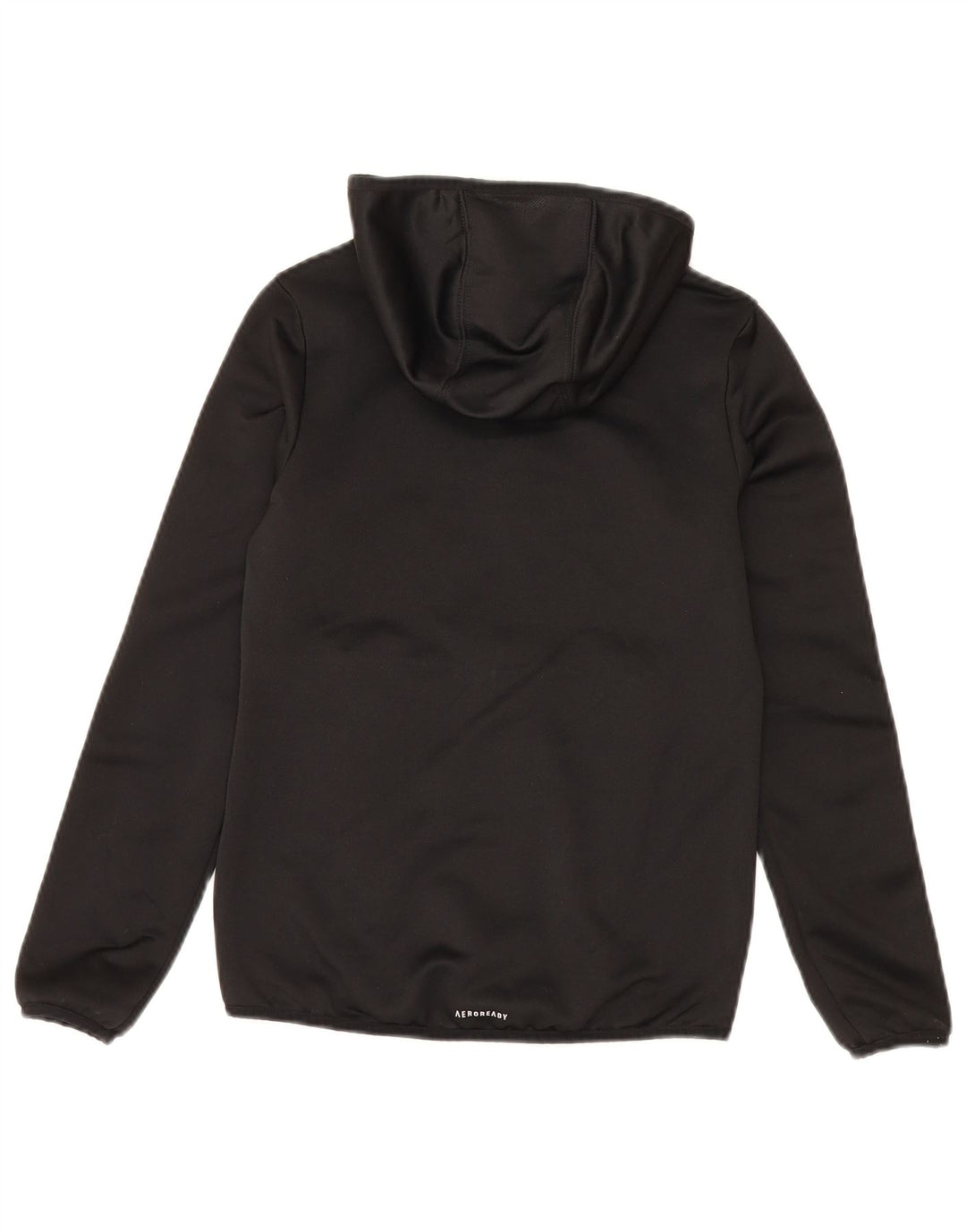 Felpa con cappuccio e zip da ragazzo Adidas 9-10 anni nera