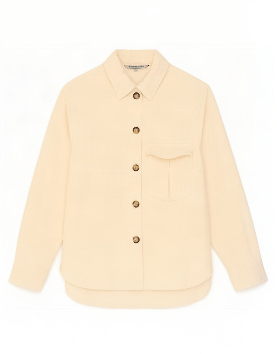 Camicia Zara da donna UK 10 piccola in cotone beige