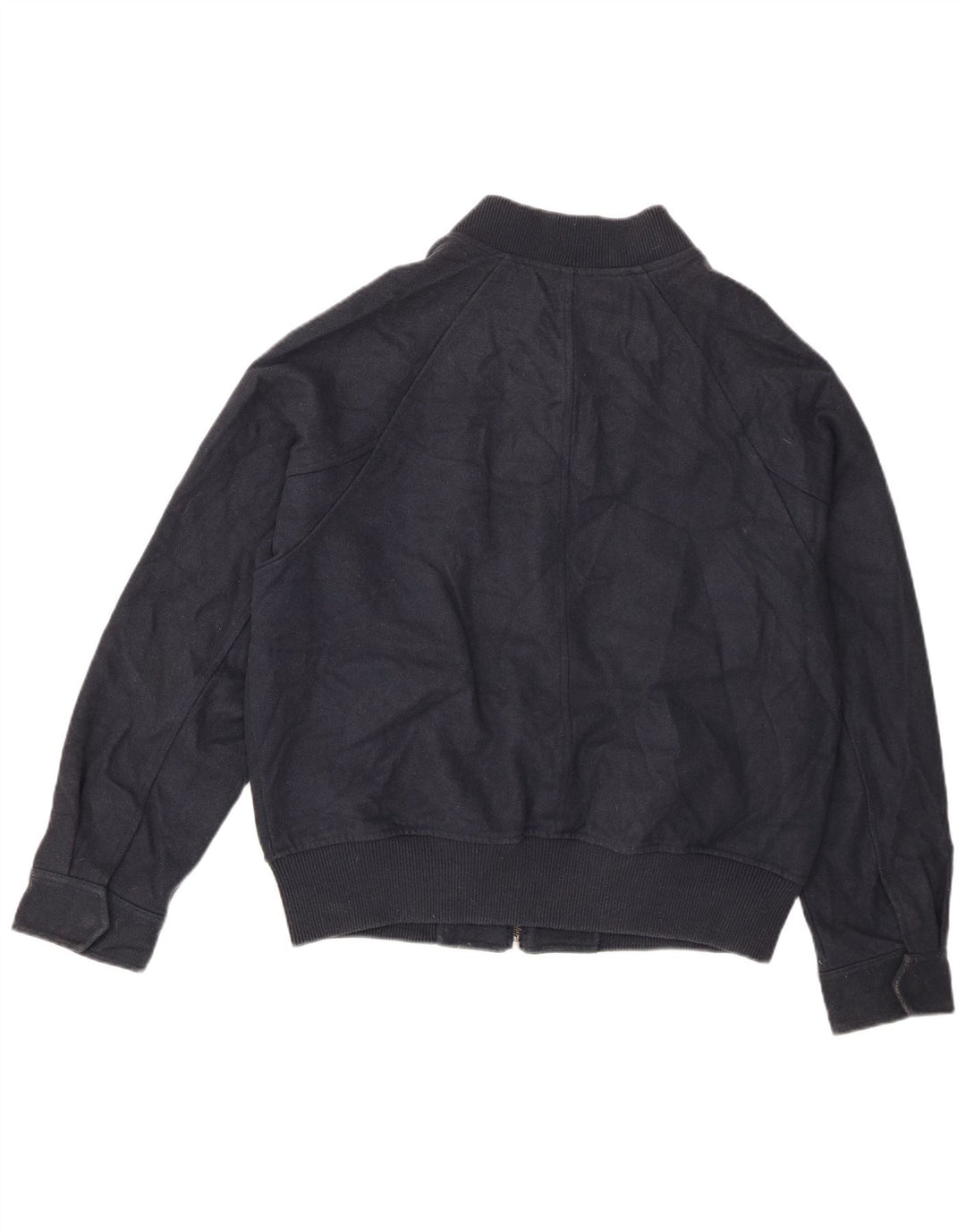 Giubbotto bomber da uomo vestibilità ampia Zara UK 36 piccolo in lana blu navy
