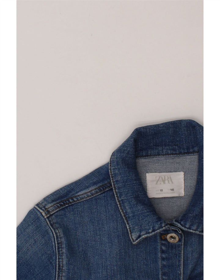 ZARA Boys Denim Jacket 9-10 Years Blue Vintage Zara and Second-Hand Zara from Messina Hembry 