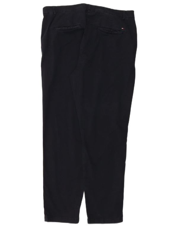 Pantaloni chino affusolati da donna Tommy Hilfiger UK 16 Large W36 L29 Blu navy