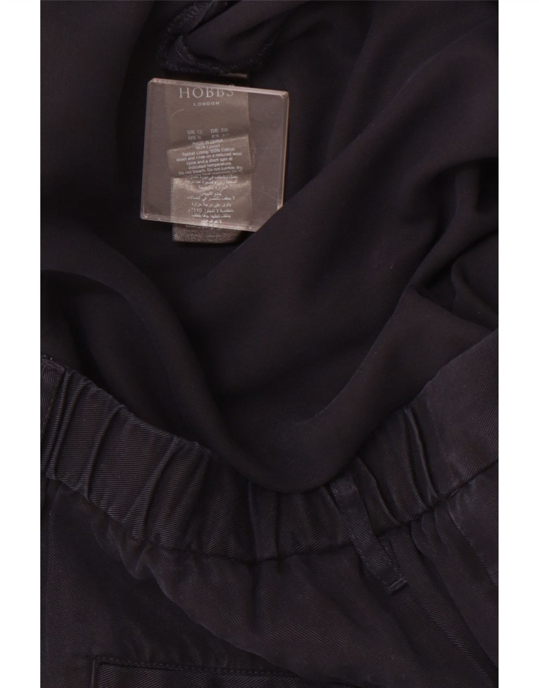 Pantaloni chino dritti da donna HOBBS UK 12 medi W30 L28 blu navy