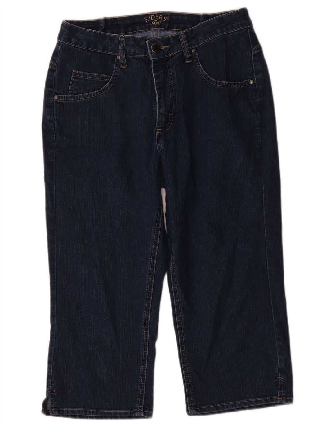 Jeans Lee Riders Capri da donna US 8 medio W30 L18 cotone blu navy