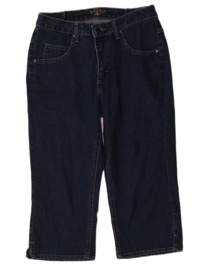 Jeans Lee Riders Capri da donna US 8 medio W30 L18 cotone blu navy