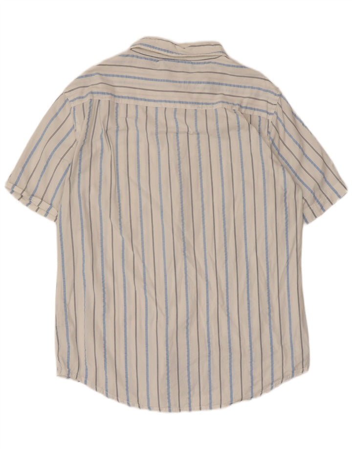 Camicia Fila da uomo a maniche corte, grande gessato bianco