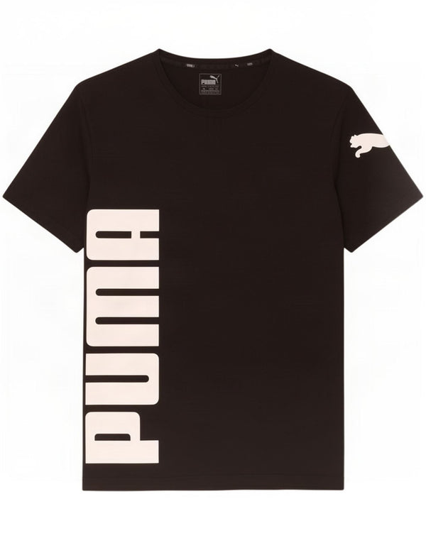 T-shirt grafica da uomo Puma Top XL in cotone nero