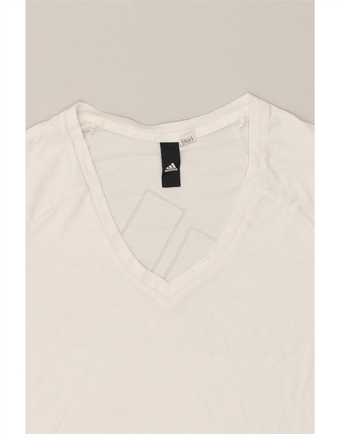 ADIDAS Womens T-Shirt Top UK 10 Small White | Vintage Adidas | Thrift | Second-Hand Adidas | Used Clothing | Messina Hembry 