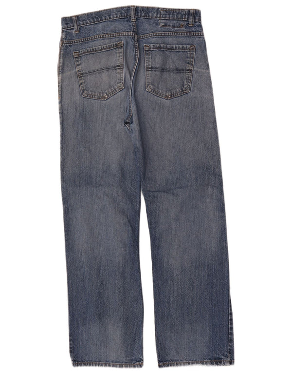 Jeans dritti da uomo Marks & Spencer blu Harbour W34 L31 cotone