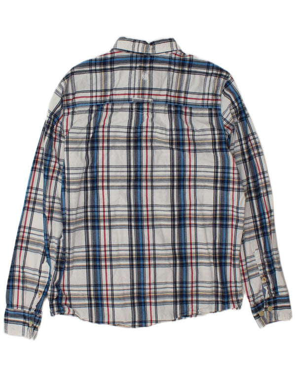 Camicia da uomo Fat Face in cotone a quadri bianco medio