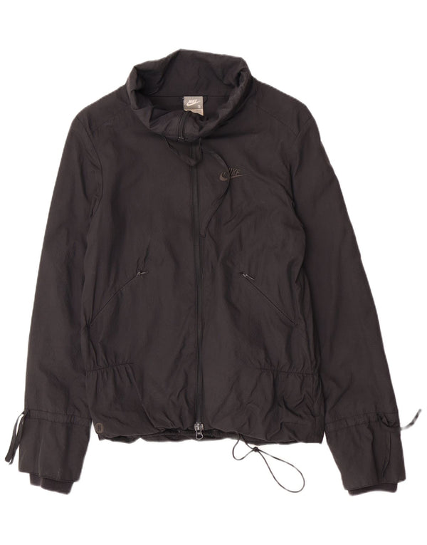 Giacca a vento da donna Nike UK 8/10 piccola in nylon nero