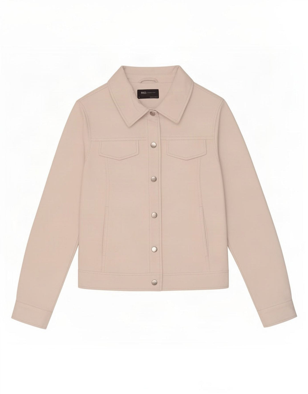 Giacca in ecopelle Marks & Spencer da donna UK 8 piccola bianco sporco
