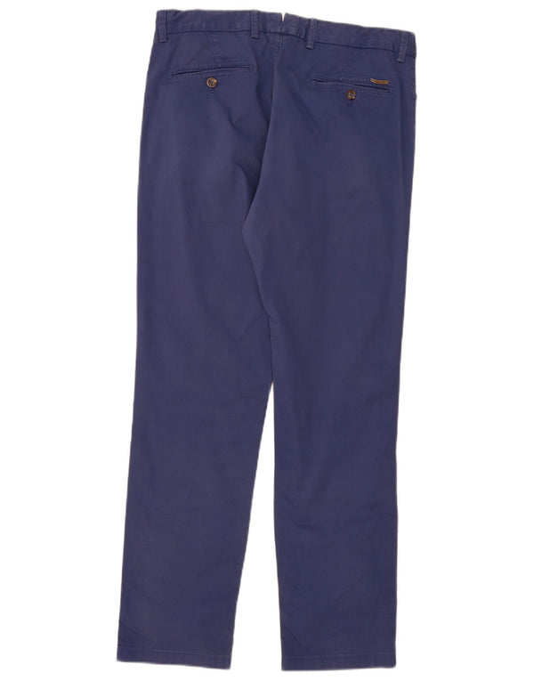 Pantaloni chino slim fit da uomo Massimo Dutti EU 40 Medium W31 L30 Blu Navy