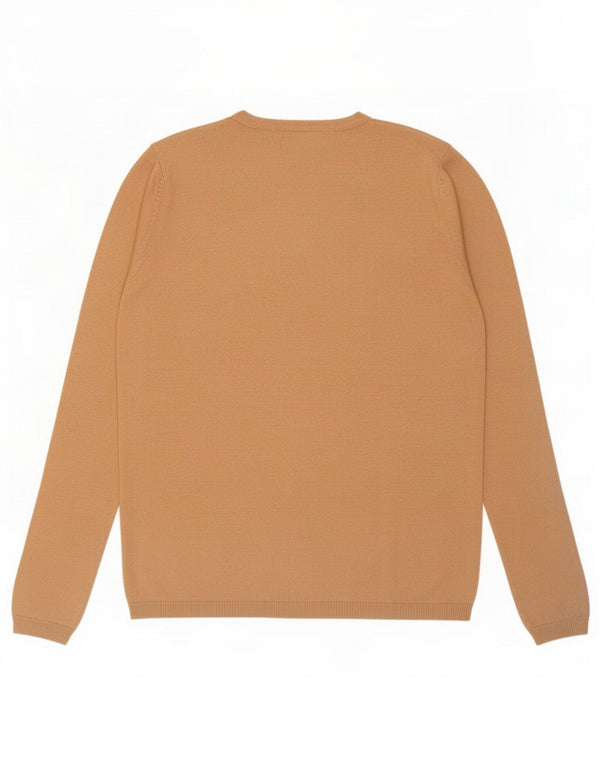 Maglione cardigan da donna Zara UK 16 grande seta beige