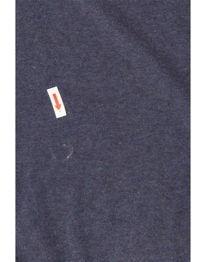 Maglione da uomo girocollo Penguin piccolo in cotone blu