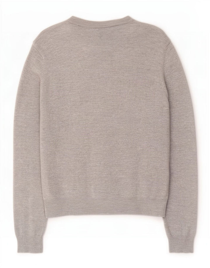 Maglione cardigan da donna Marks & Spencer UK 12 Viscosa grigio medio