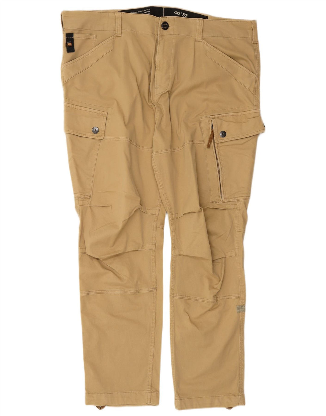 Pantaloni cargo dritti da uomo G-STAR W40 L32 Beige