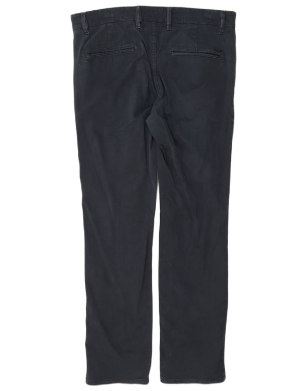 Pantaloni chino slim da uomo Hugo Boss W32 L30 cotone blu navy