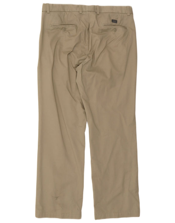 Pantaloni da abito con pegging Marks & Spencer da uomo blu W36 L31 in cotone beige