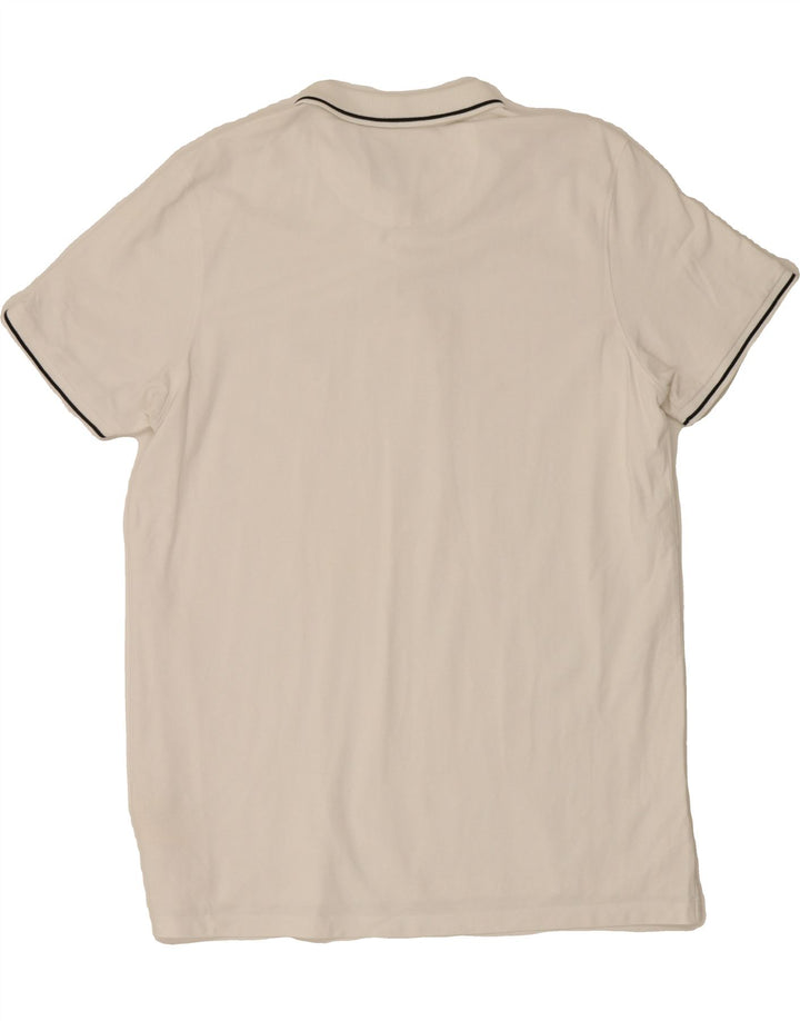 LEE Mens Regular Fit Polo Shirt XL White Cotton Vintage Lee and Second-Hand Lee from Messina Hembry 