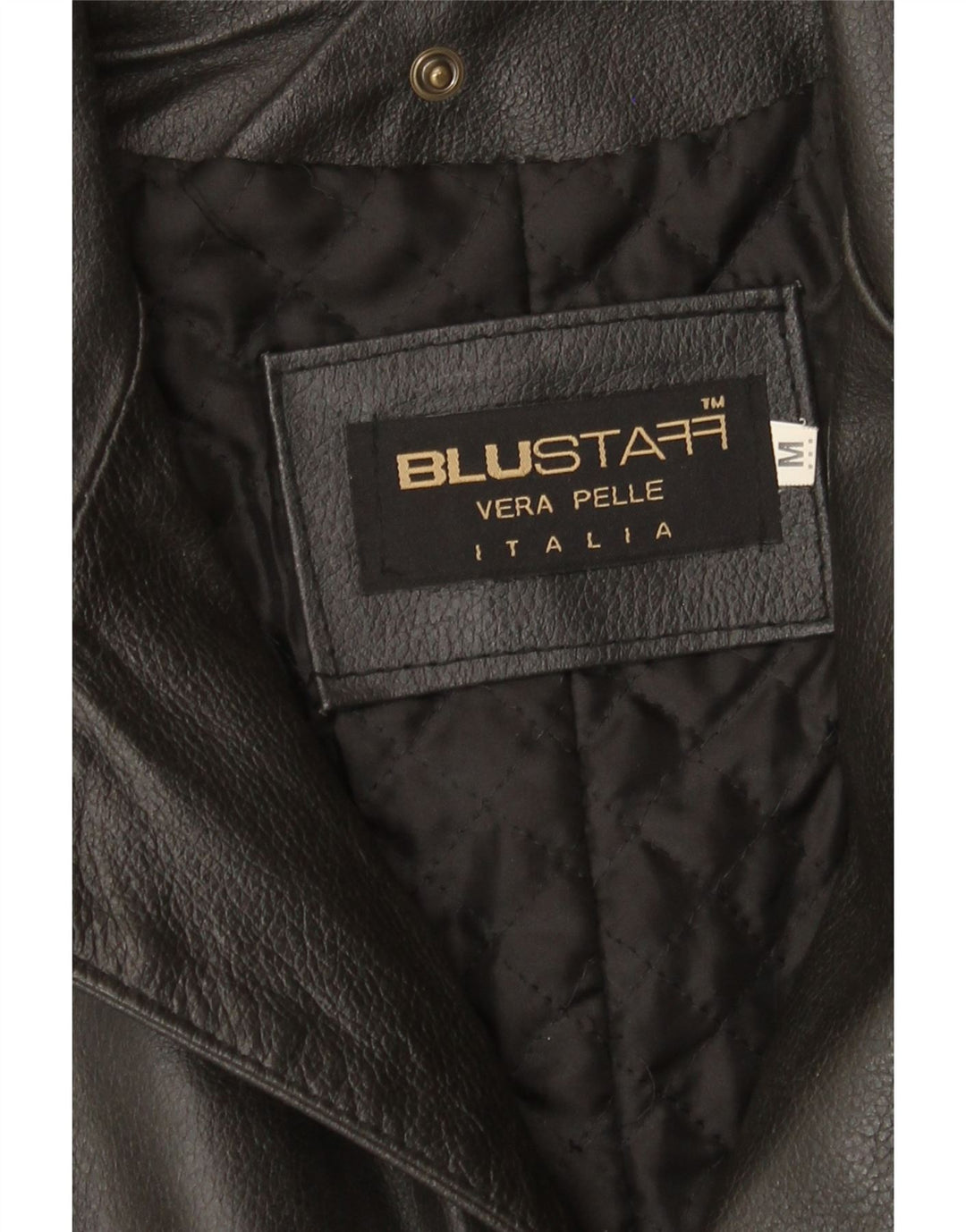 Cappotto in pelle da uomo Blustaff UK 38 Pelle nera media