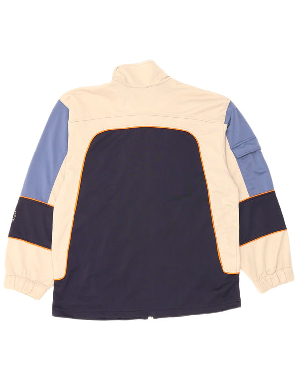 Giacca da tuta da ragazzo Lotto 15-16 anni 3XL Blu navy a blocchi di colore
