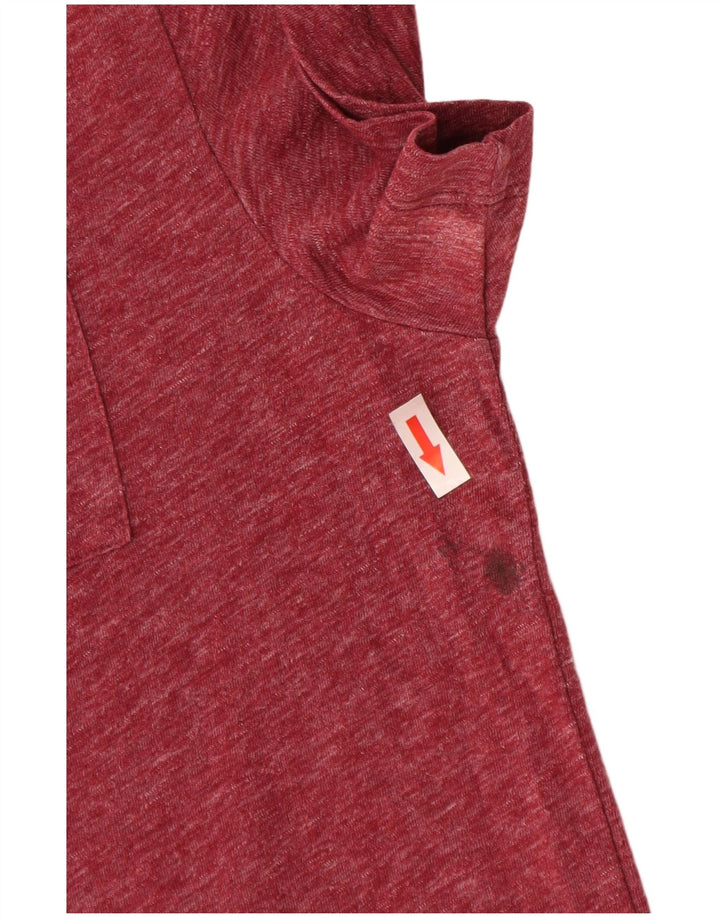 T-shirt da uomo Jack Wills Top in cotone screziato bordeaux medio