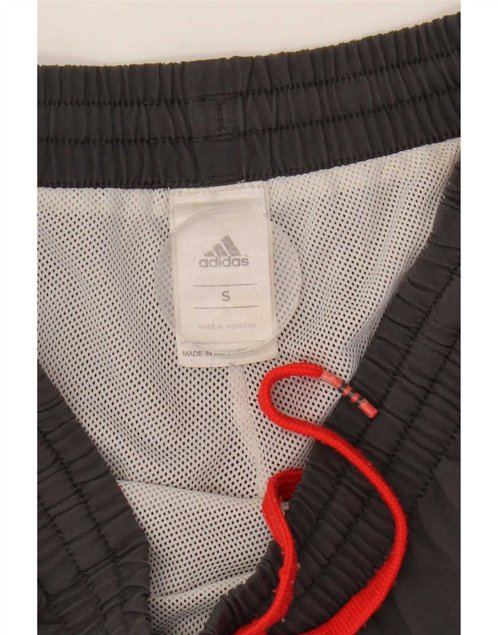 Pantaloncini sportivi Adidas Climalite Graphic da uomo piccoli in poliestere grigio