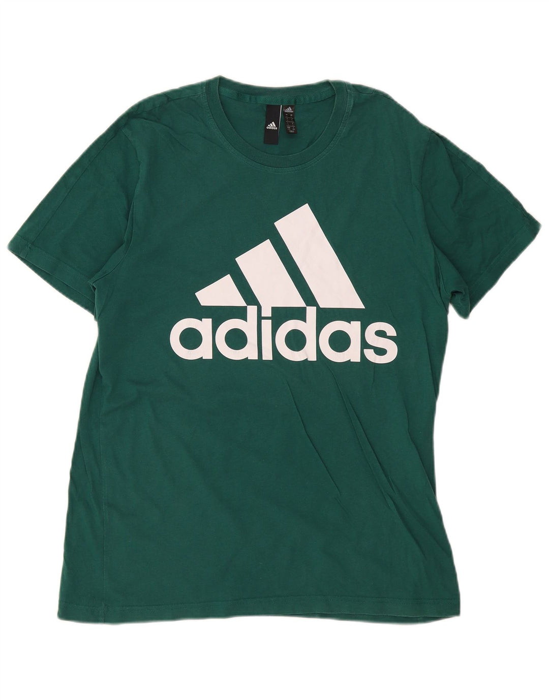 T-shirt grafica da uomo ADIDAS Top grande in cotone verde