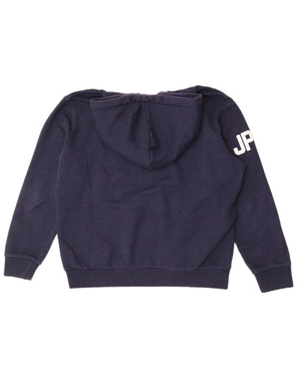 Felpa con cappuccio grafica da uomo Superdry XL in cotone blu navy