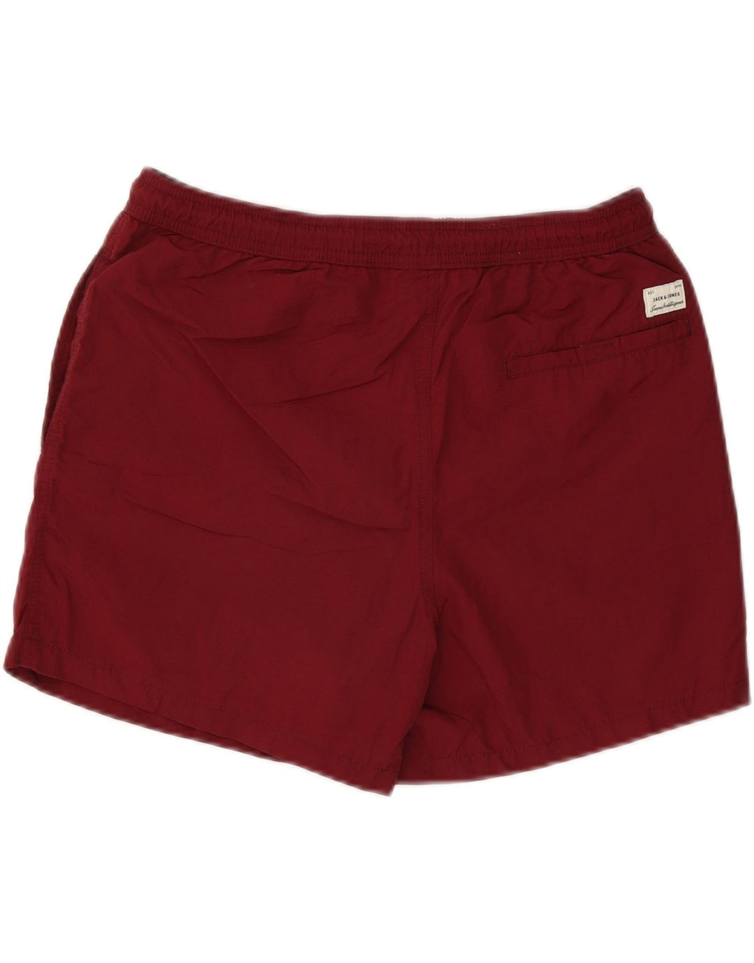 Pantaloncini da bagno grafici da uomo Jack & Jones grandi in poliestere bordeaux