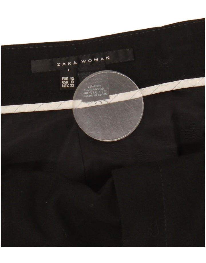 Gonna a trapezio da donna Zara EU 42 grande W32 rayon nero